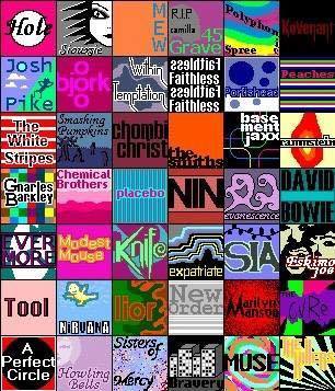 Paint album covers