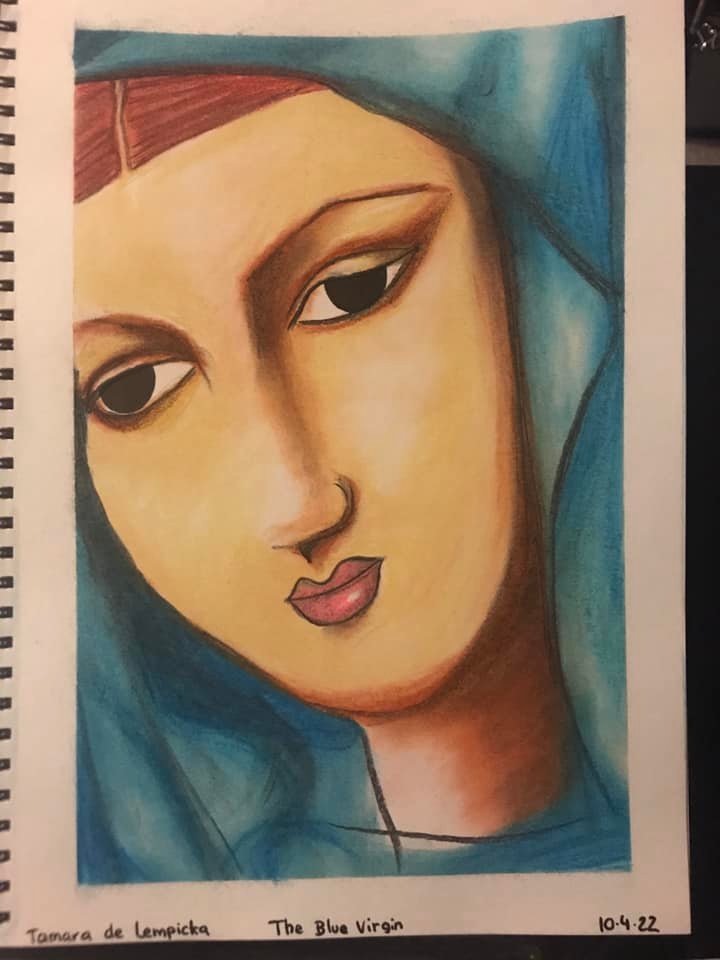 The Blue Virgin - Tamara De Lempicka